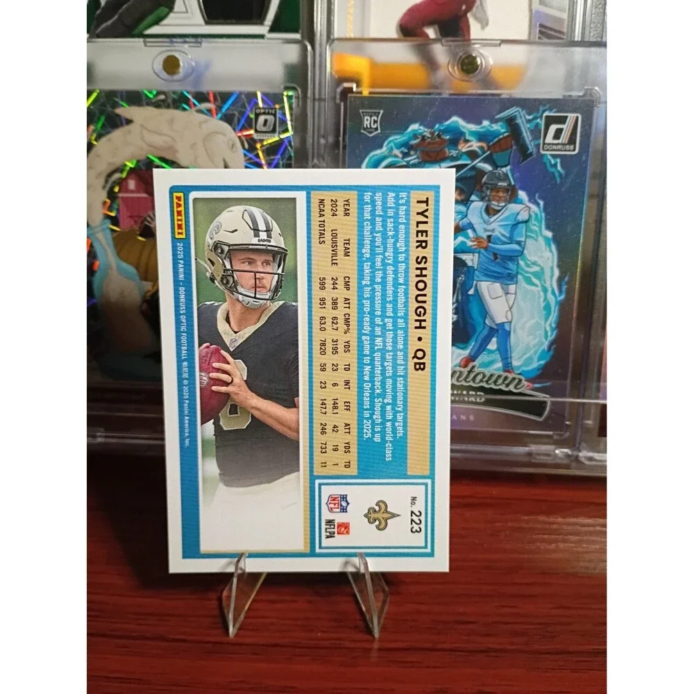 2025 Panini Donruss Optic - Rated Rookie Tyler Shough #223 (RC)